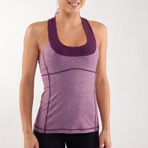 Lululemon Scoop Neck Tank Top in Heathered Plum